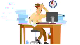 Working under pressure. Missing deadline.
